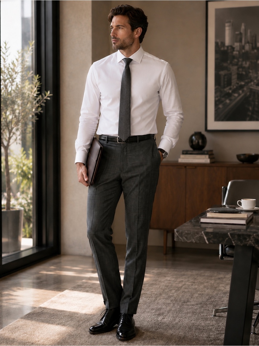 Zanetti Men’s Gray Dress Slacks 36S NWOT Tailored Business Office Career Pants